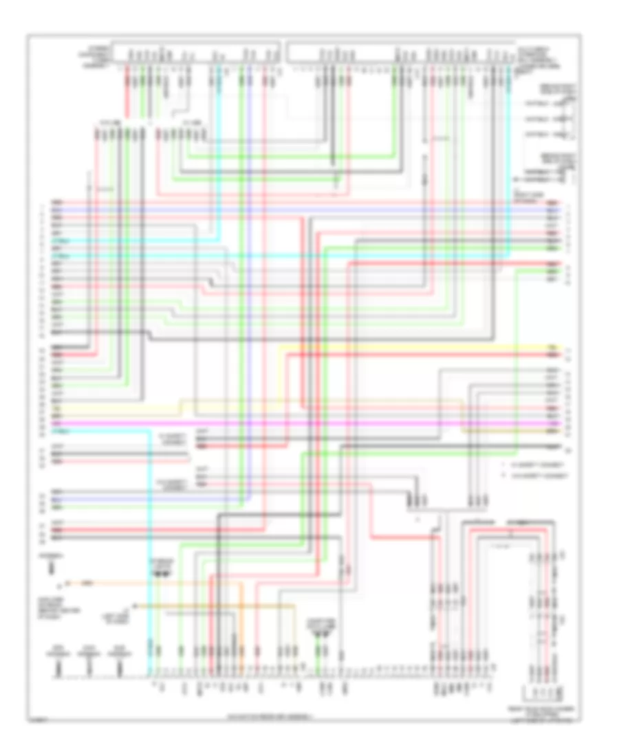 Navigation Wiring Diagram 2 of 3 for Toyota Prius 2011