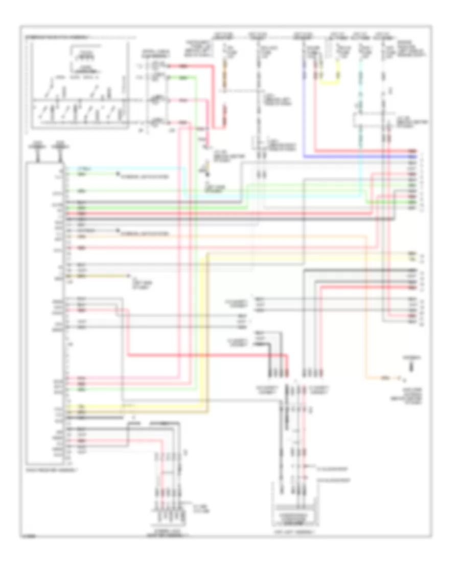 Radio Wiring Diagram without Navigation with Stereo Component Amplifier 1 of 2 for Toyota Prius 2011