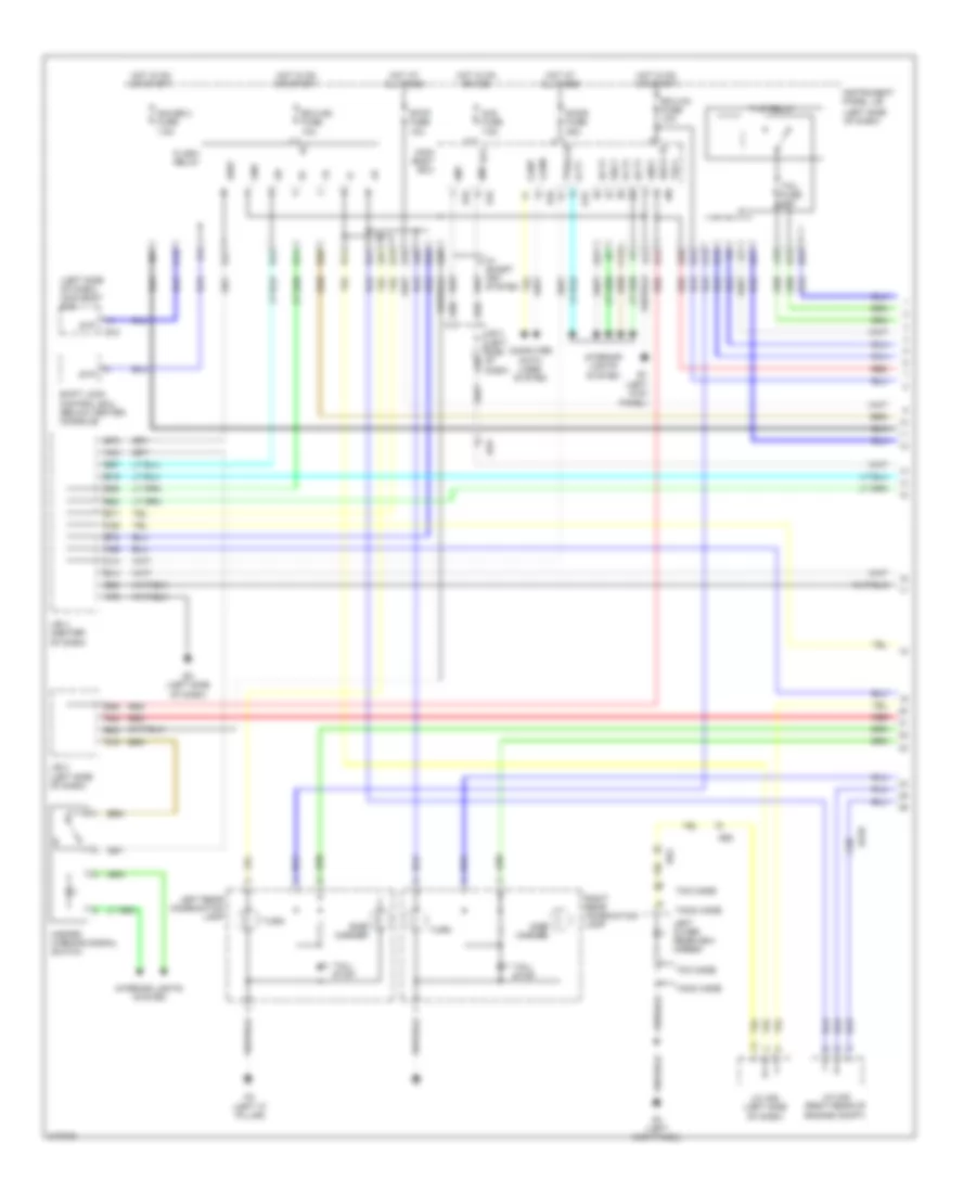 Exterior Lamps Wiring Diagram 1 of 2 for Toyota RAV4 Limited 2011