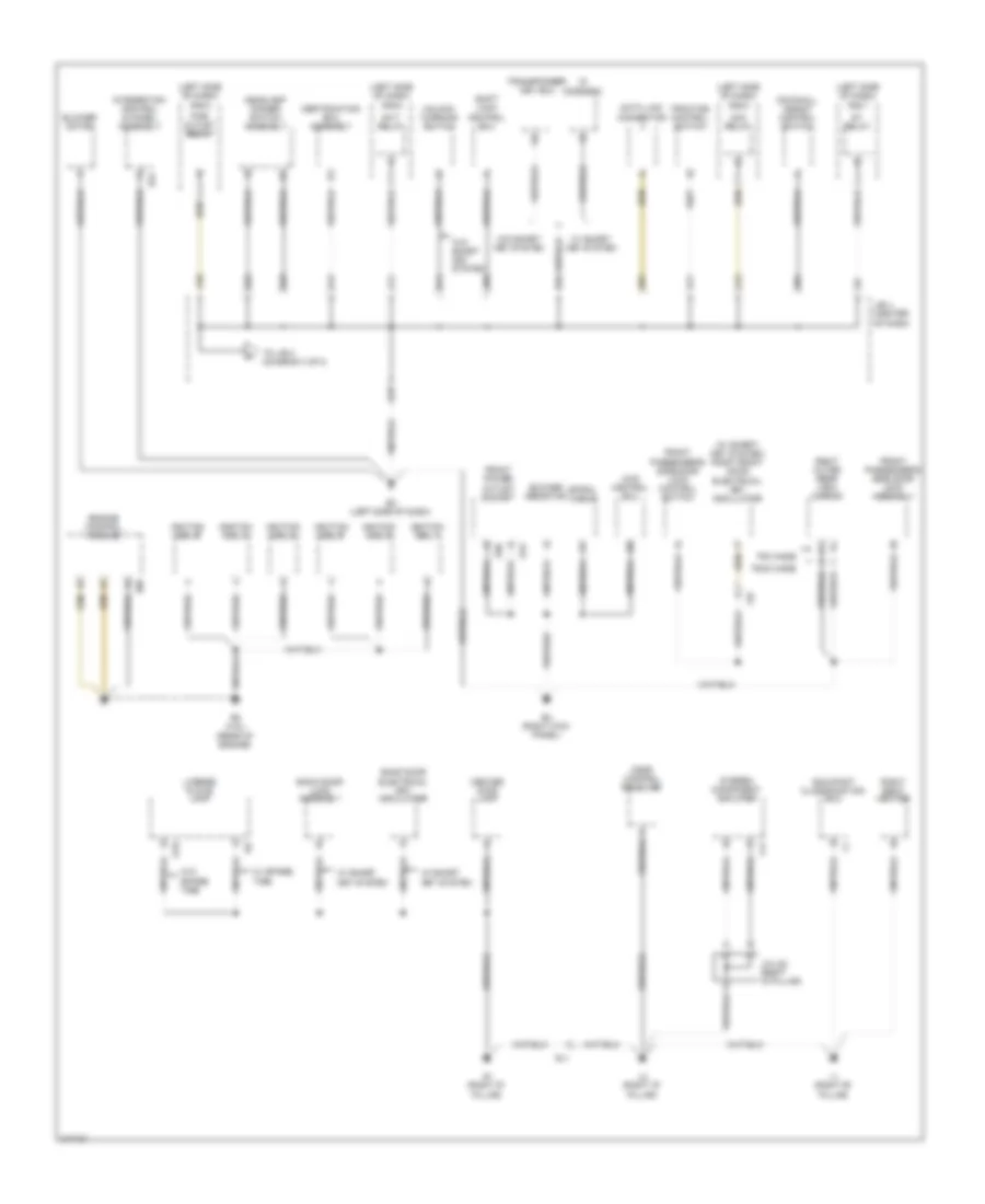 Ground Distribution Wiring Diagram 2 of 4 for Toyota RAV4 Limited 2011