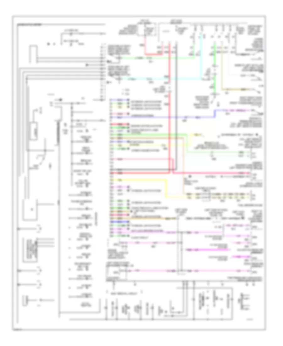 Instrument Cluster Wiring Diagram for Toyota RAV4 Limited 2011