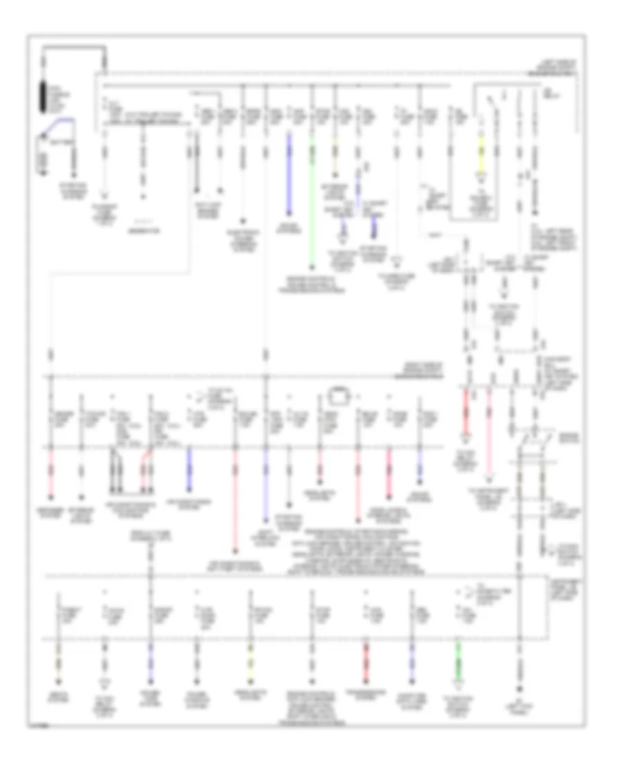 Power Distribution Wiring Diagram 1 of 3 for Toyota RAV4 Limited 2011