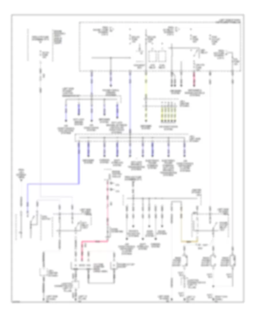 Power Distribution Wiring Diagram 3 of 3 for Toyota RAV4 Limited 2011