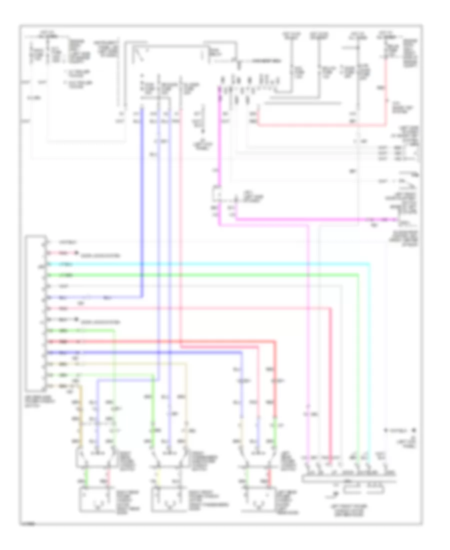Power Windows Wiring Diagram for Toyota RAV4 Limited 2011