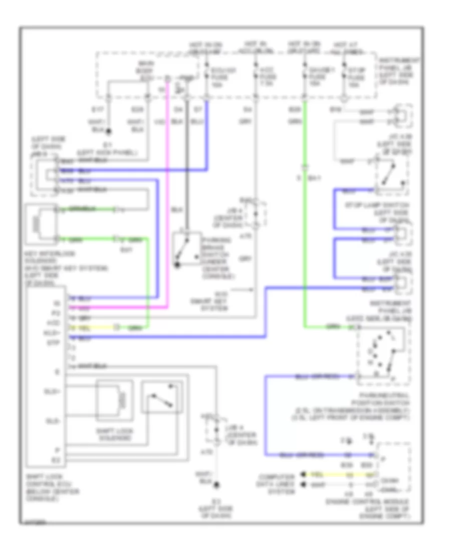 Shift Interlock Wiring Diagram for Toyota RAV4 Limited 2011