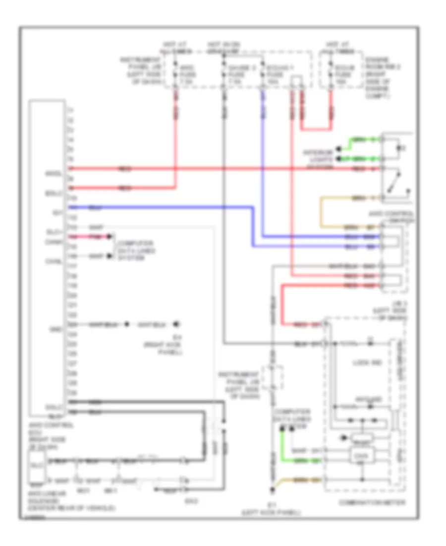 2 5L 4WD Wiring Diagram for Toyota RAV4 Limited 2011
