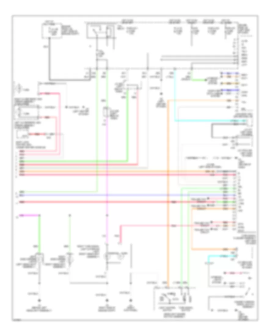 Exterior Lamps Wiring Diagram 2 of 2 for Toyota Sequoia SR5 2011