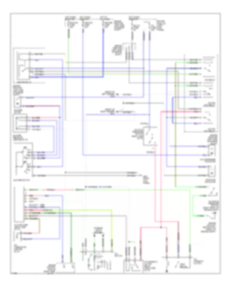 A C Wiring Diagram without Power Steering for Toyota Tercel DX 1995