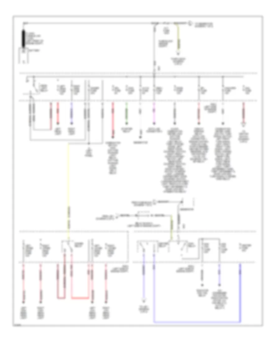 Power Distribution Wiring Diagram 1 of 2 for Toyota Tercel DX 1995