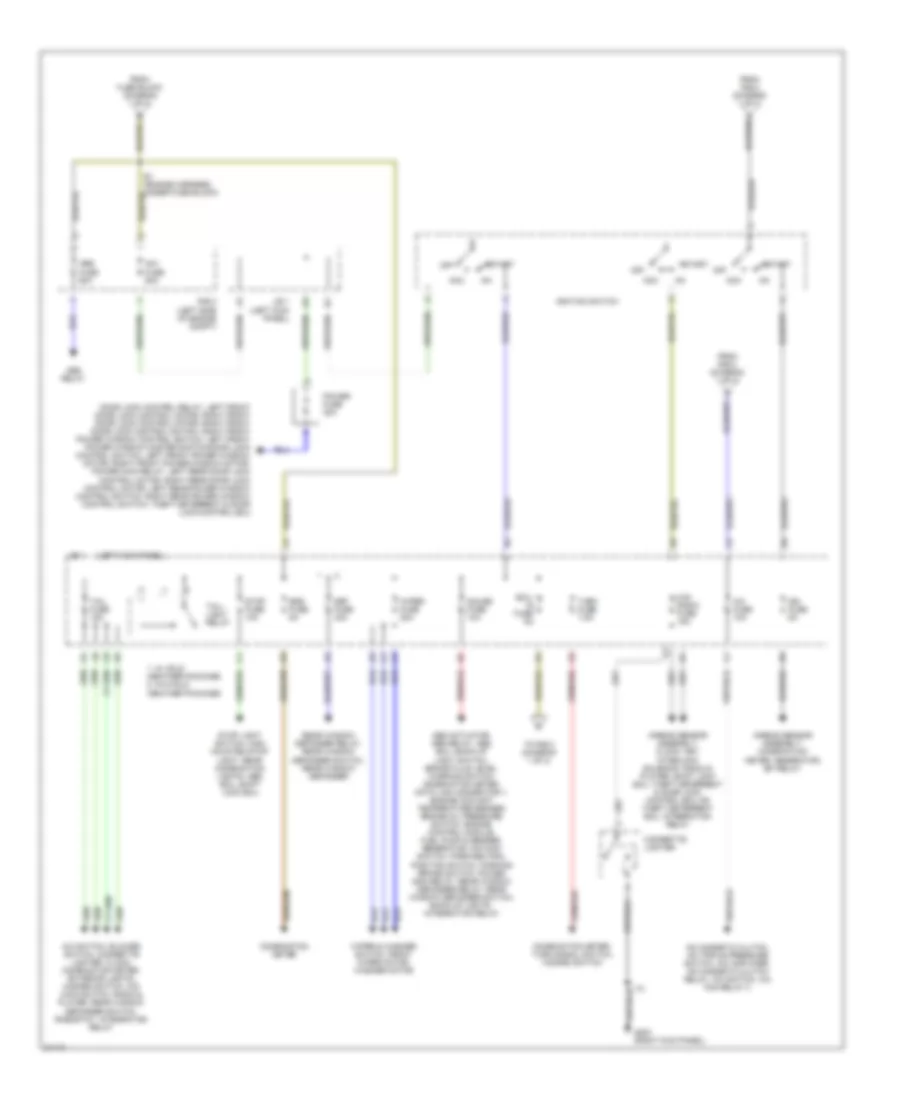 Power Distribution Wiring Diagram 2 of 2 for Toyota Tercel DX 1995