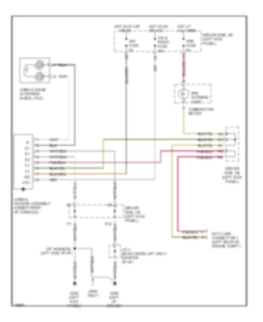 Supplemental Restraint Wiring Diagram Canada for Toyota Tercel DX 1995