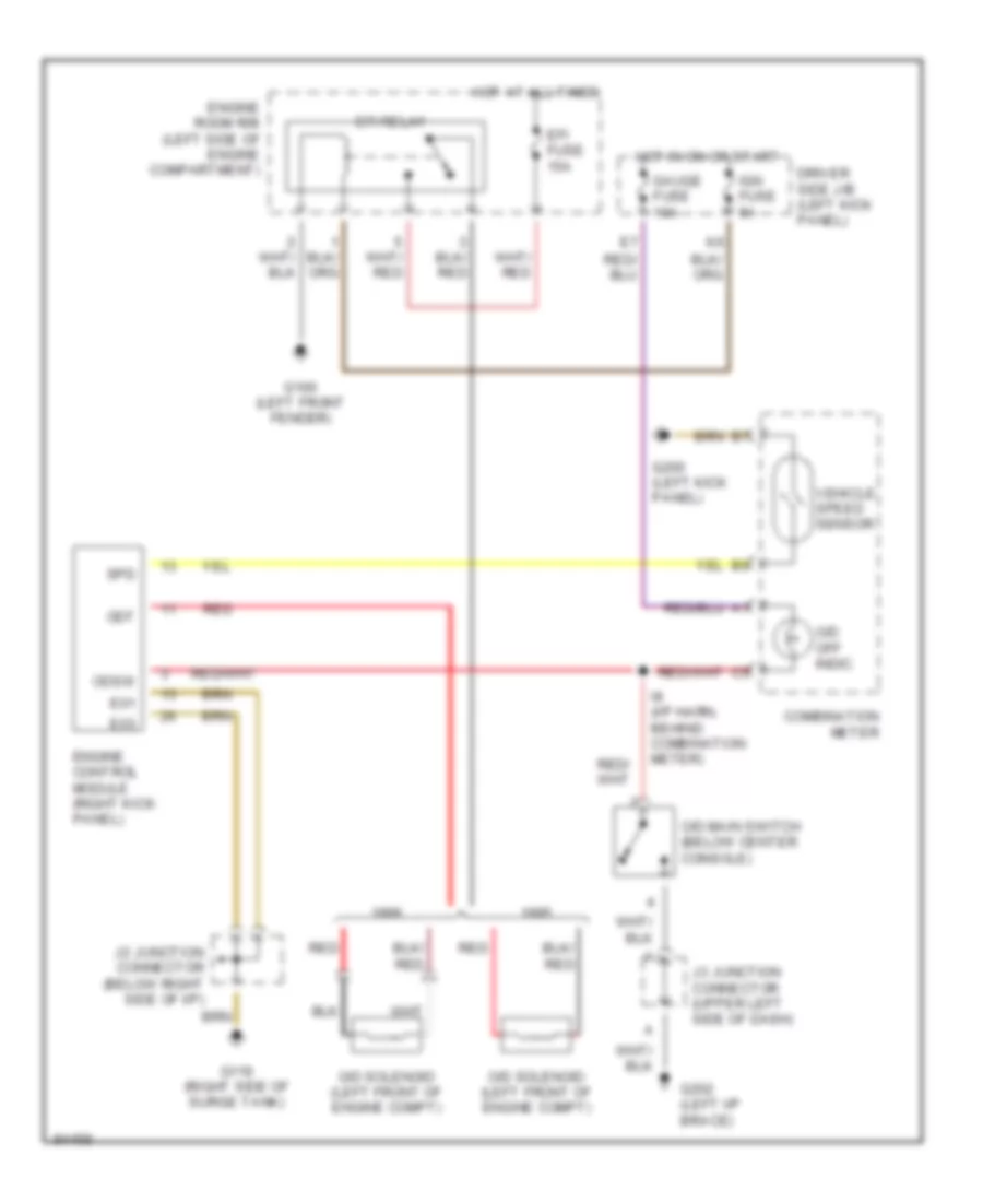 Overdrive Wiring Diagram for Toyota Tercel DX 1995