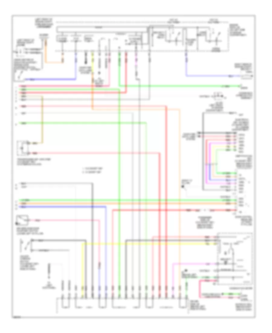 Forced Entry Wiring Diagram 2 of 2 for Toyota Avalon Touring 2007