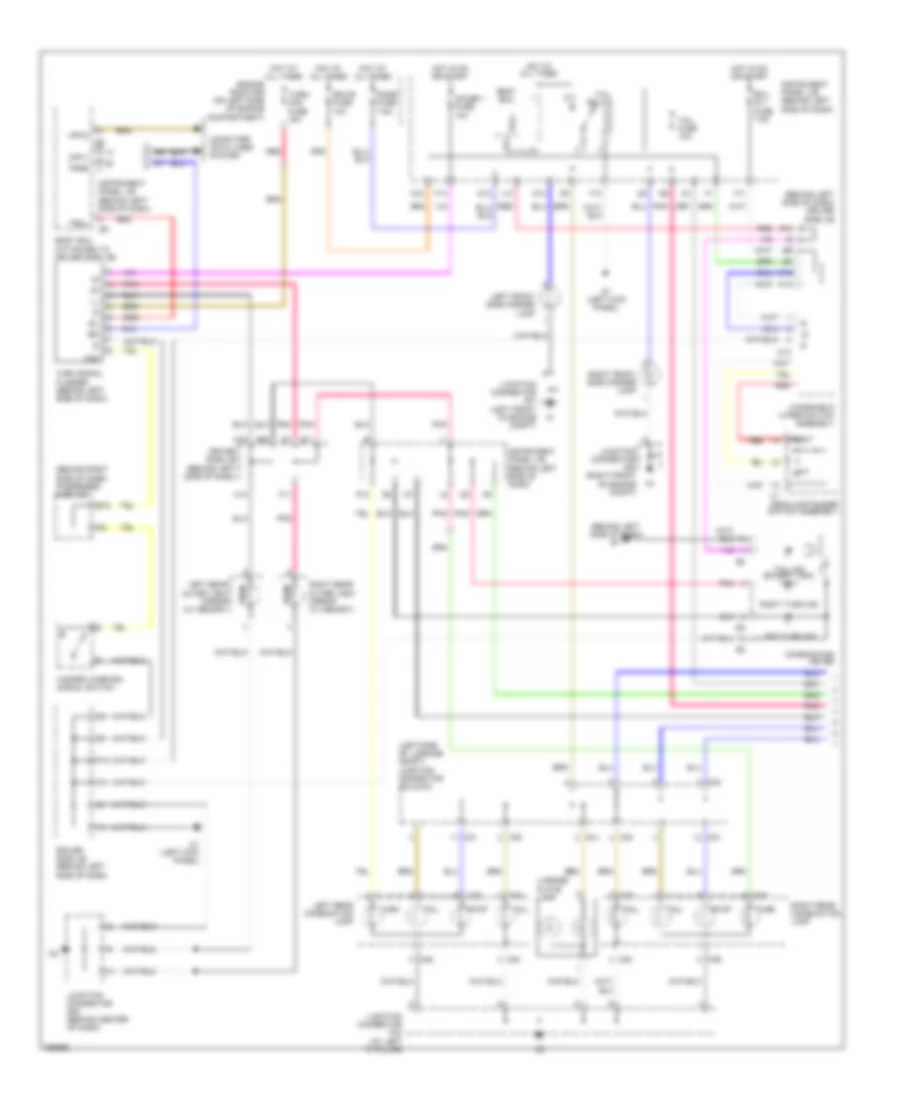 Exterior Lamps Wiring Diagram 1 of 2 for Toyota Avalon Touring 2007