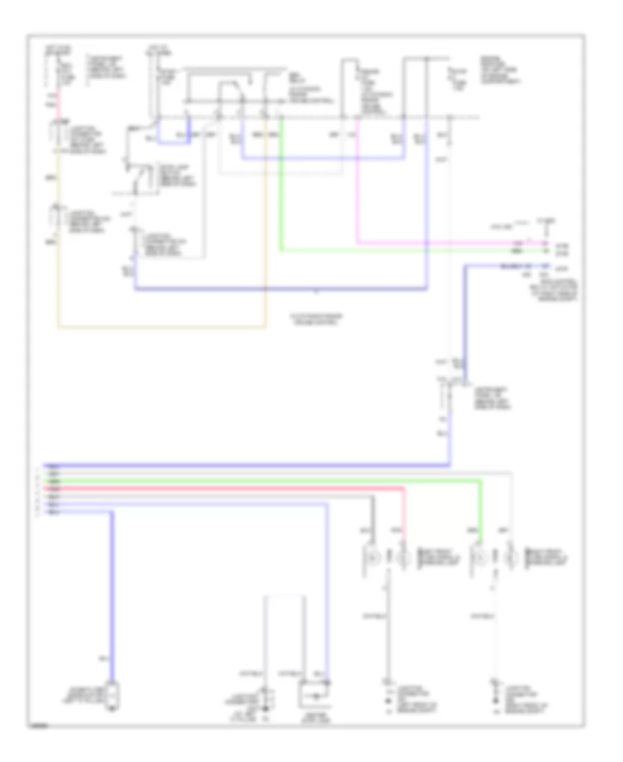 Exterior Lamps Wiring Diagram 2 of 2 for Toyota Avalon Touring 2007