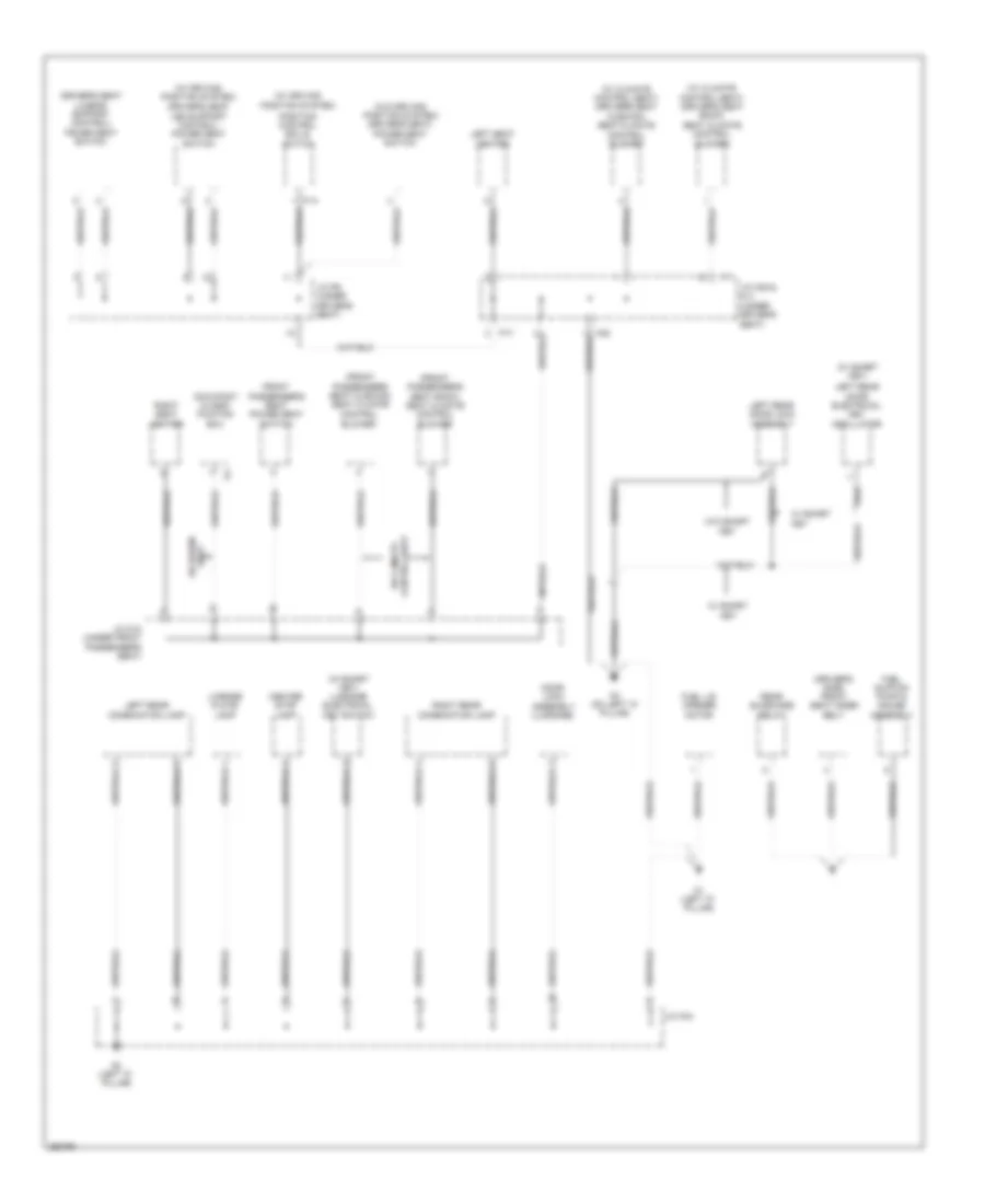 Ground Distribution Wiring Diagram 4 of 4 for Toyota Avalon Touring 2007