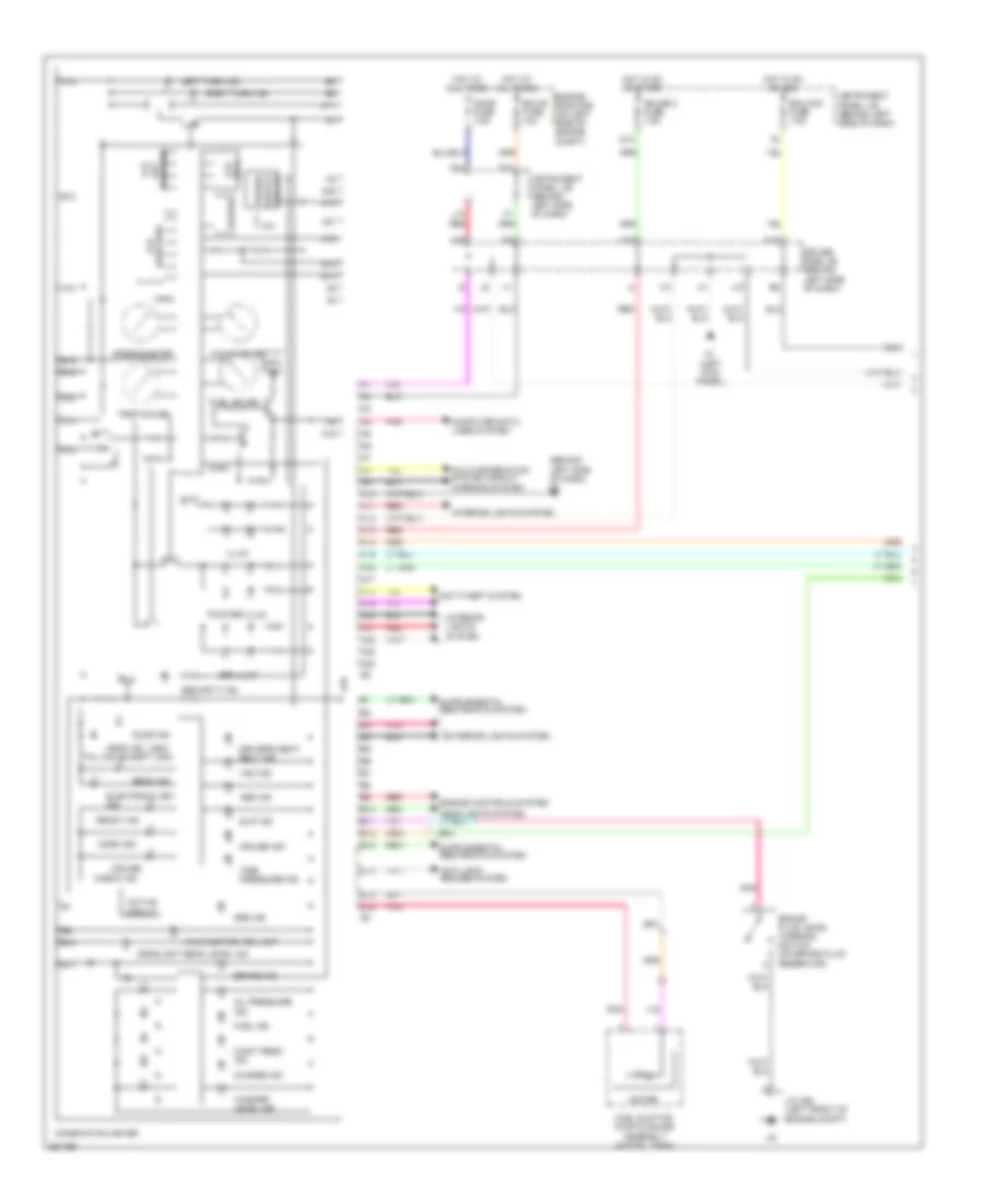Instrument Cluster Wiring Diagram 1 of 2 for Toyota Avalon Touring 2007