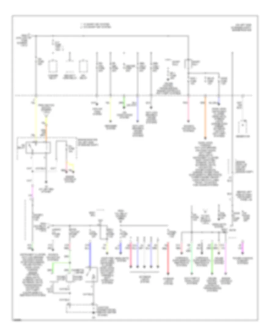 Power Distribution Wiring Diagram 2 of 2 for Toyota Avalon Touring 2007