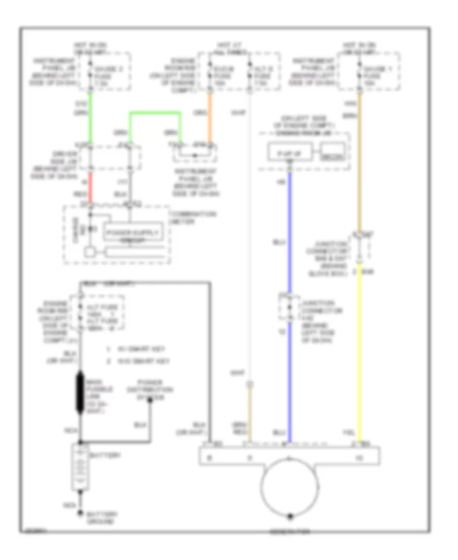 Charging Wiring Diagram for Toyota Avalon Touring 2007