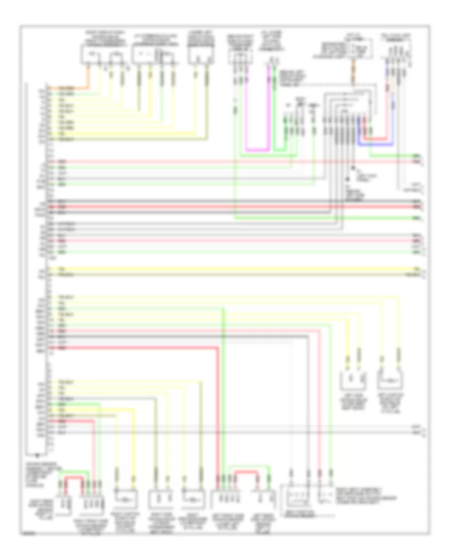 Supplemental Restraints Wiring Diagram 1 of 2 for Toyota Avalon Touring 2007