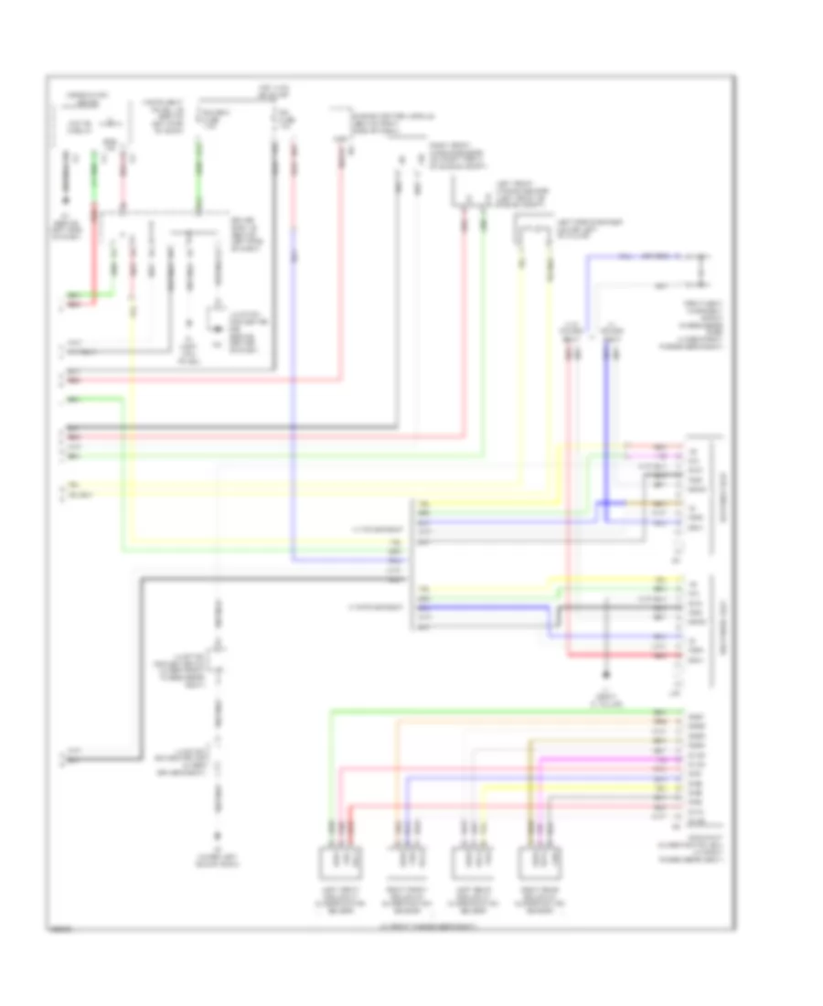 Supplemental Restraints Wiring Diagram 2 of 2 for Toyota Avalon Touring 2007