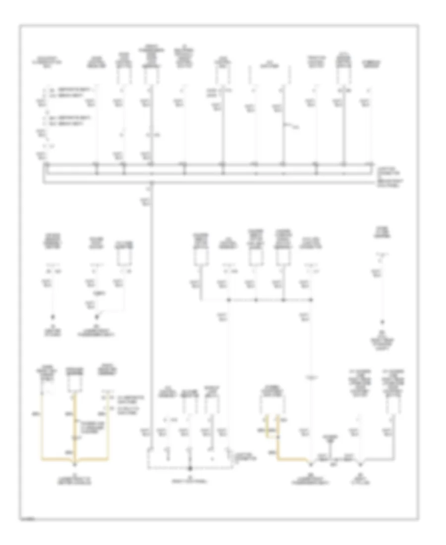 Ground Distribution Wiring Diagram 2 of 4 for Toyota Tacoma X Runner 2011