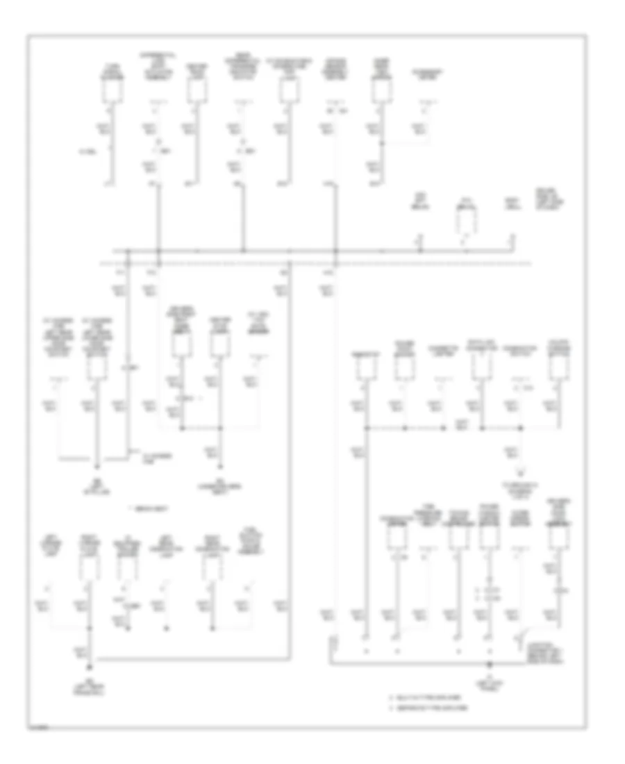 Ground Distribution Wiring Diagram 3 of 4 for Toyota Tacoma X Runner 2011