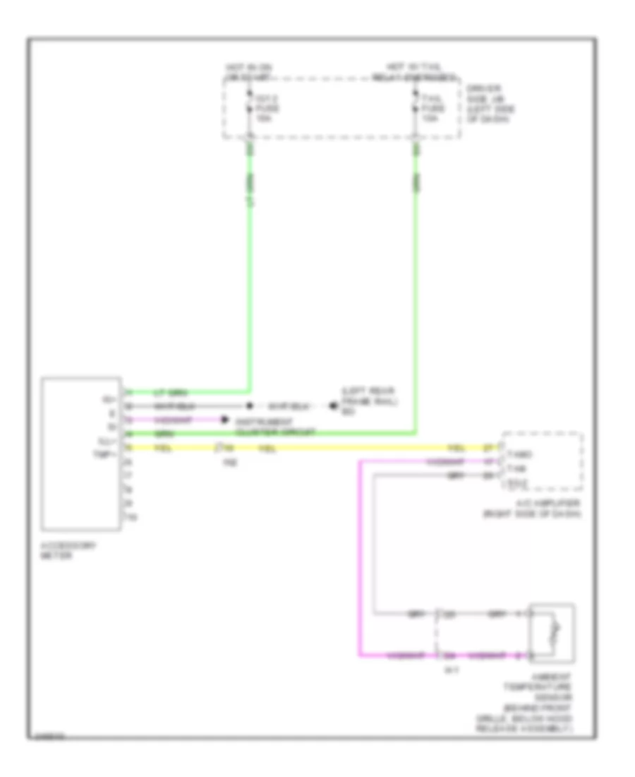 Accessory Cluster Wiring Diagram for Toyota Tacoma X Runner 2011