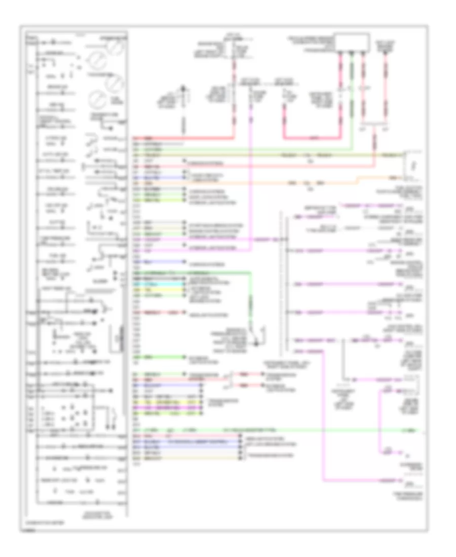 Instrument Cluster Wiring Diagram 1 of 2 for Toyota Tacoma X Runner 2011