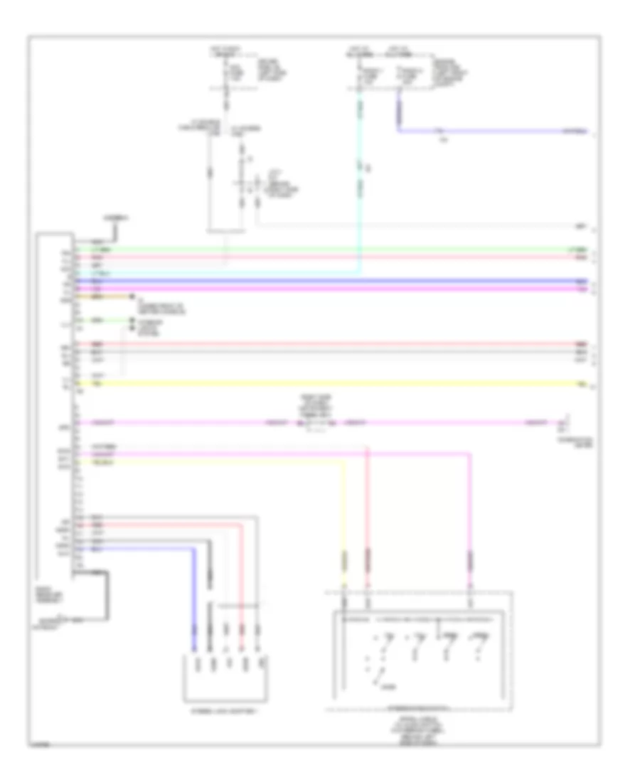 Radio Wiring Diagram with Built in Amplifier 1 of 2 for Toyota Tacoma X Runner 2011