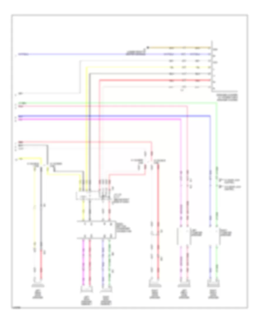 Radio Wiring Diagram with Built in Amplifier 2 of 2 for Toyota Tacoma X Runner 2011