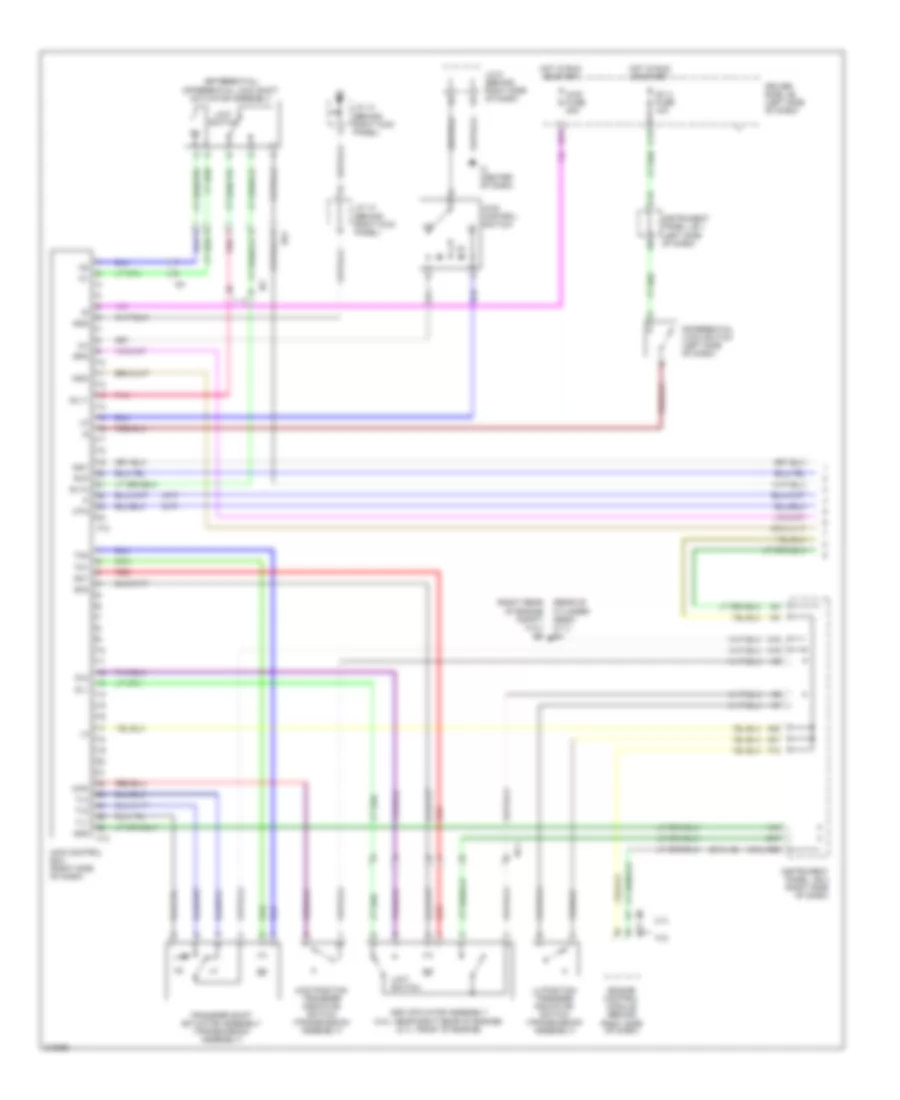 4 0L 4WD Wiring Diagram 1 of 2 for Toyota Tacoma X Runner 2011