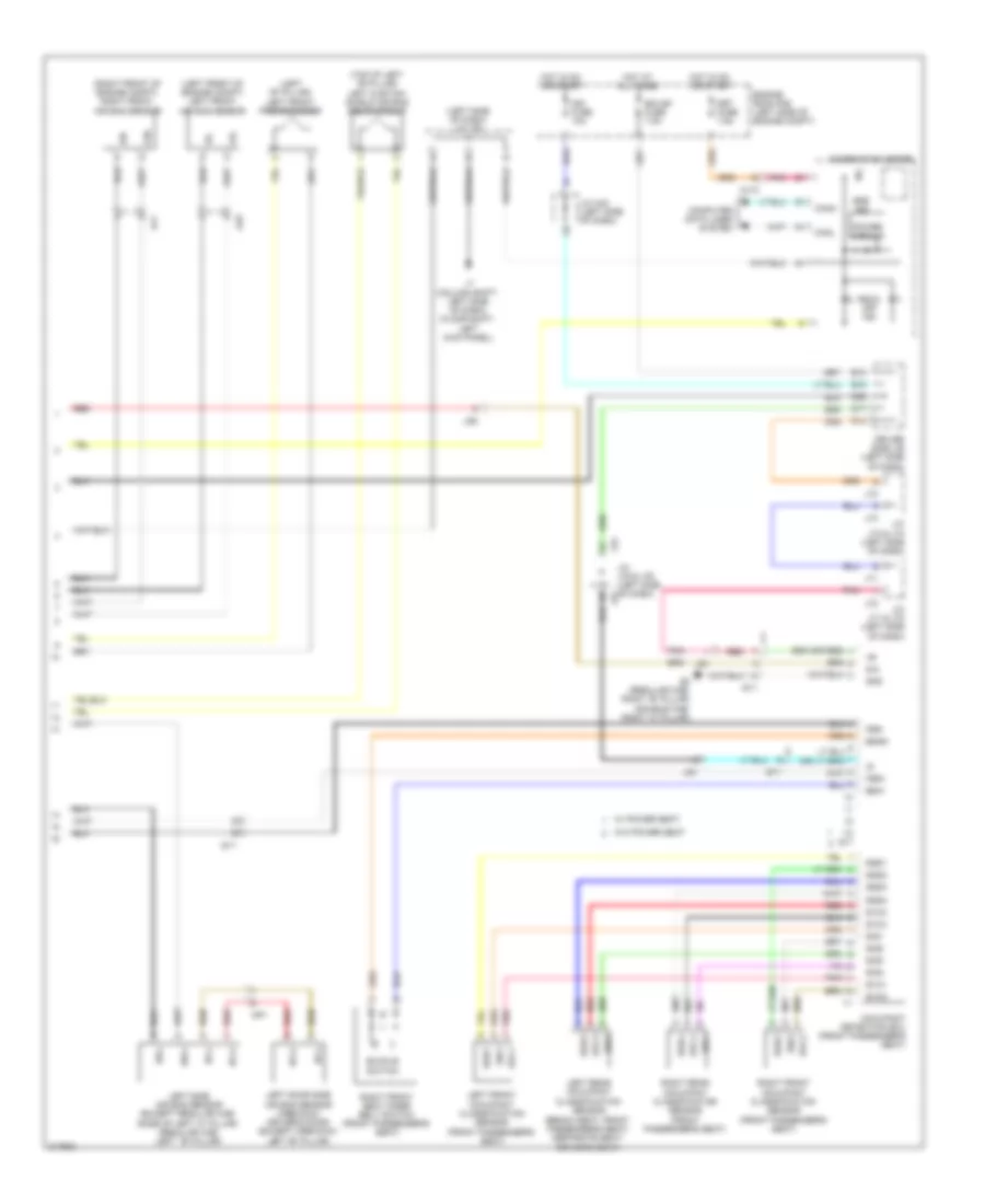 Supplemental Restraints Wiring Diagram 2 of 2 for Toyota Tundra 2011