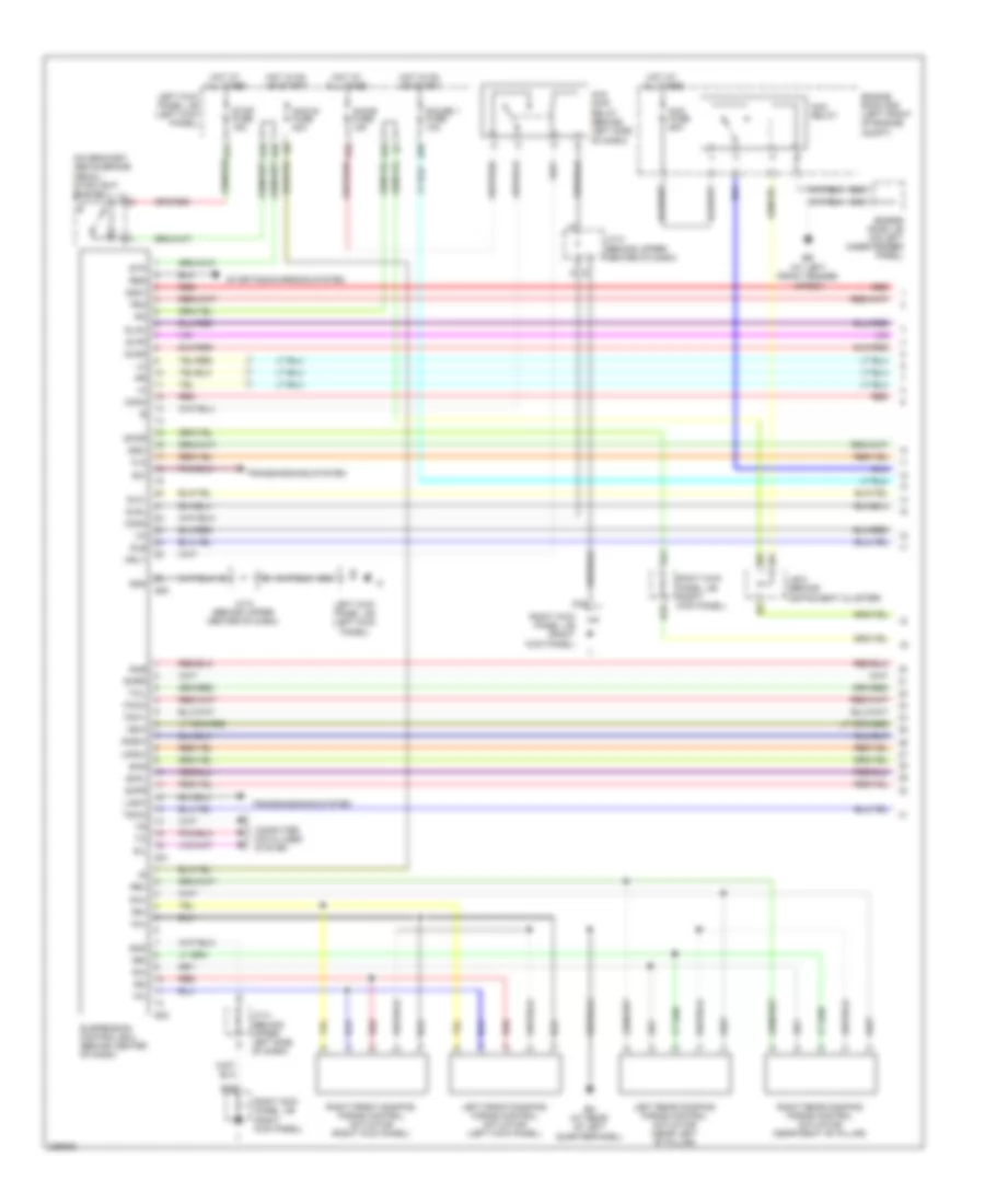 Electronic Suspension Wiring Diagram 1 of 2 for Toyota Land Cruiser 2006
