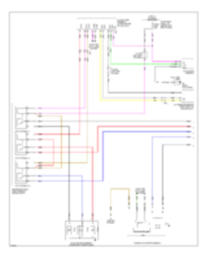 Cooling Fan Wiring Diagram 1 of 2 for Toyota Prius C 2014