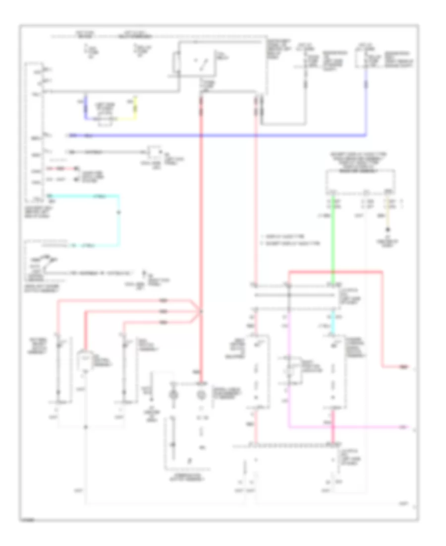 Instrument Illumination Wiring Diagram 1 of 2 for Toyota Prius C 2014