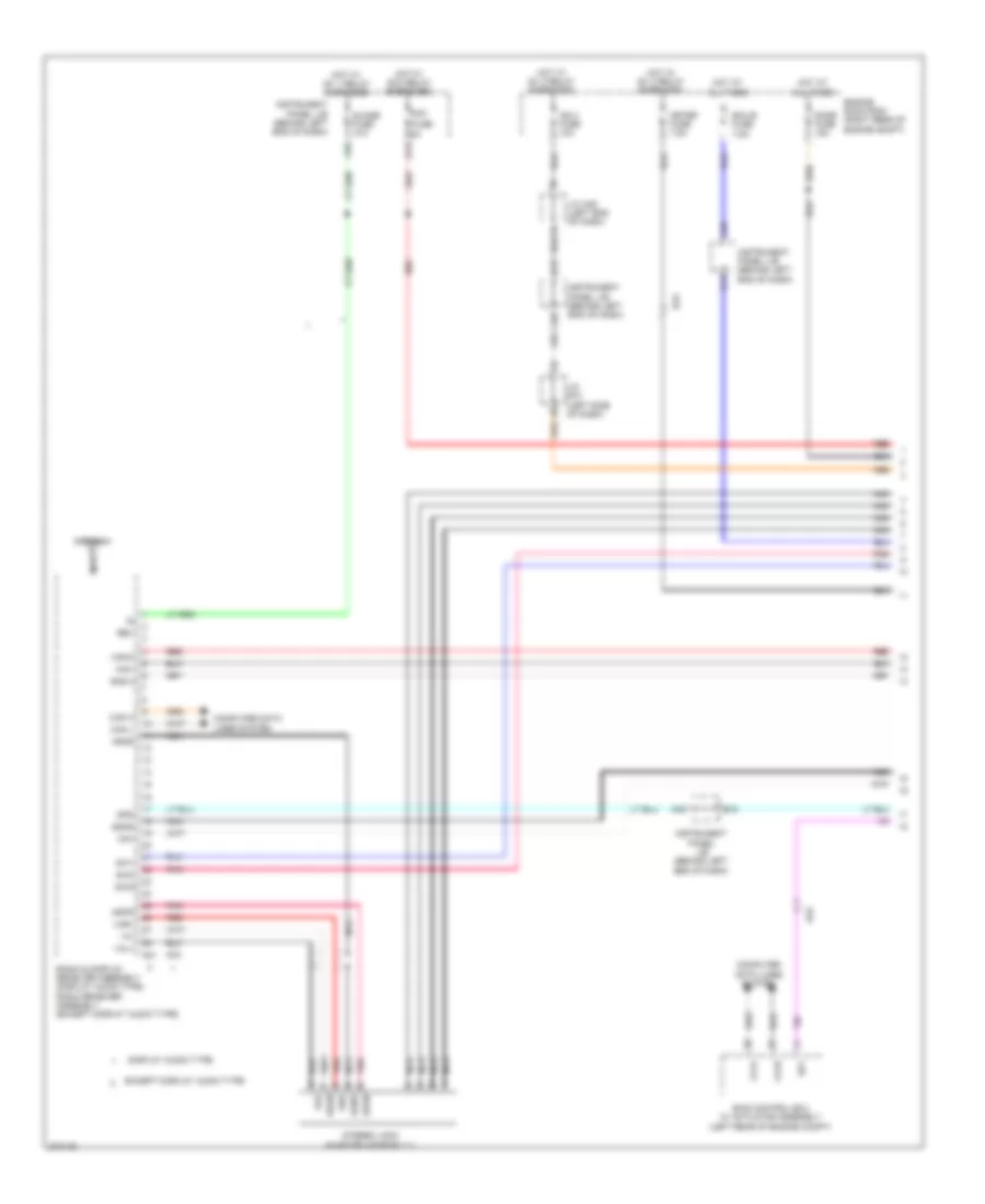 Navigation Wiring Diagram 1 of 3 for Toyota Prius C 2014