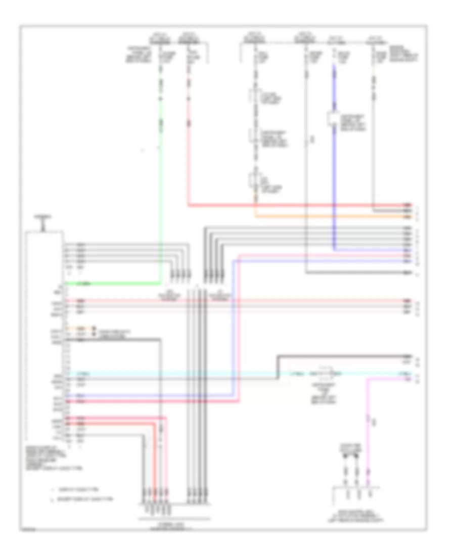 Radio Wiring Diagram 1 of 3 for Toyota Prius C 2014