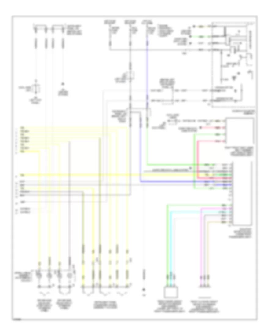 Supplemental Restraints Wiring Diagram 2 of 2 for Toyota Prius C 2014