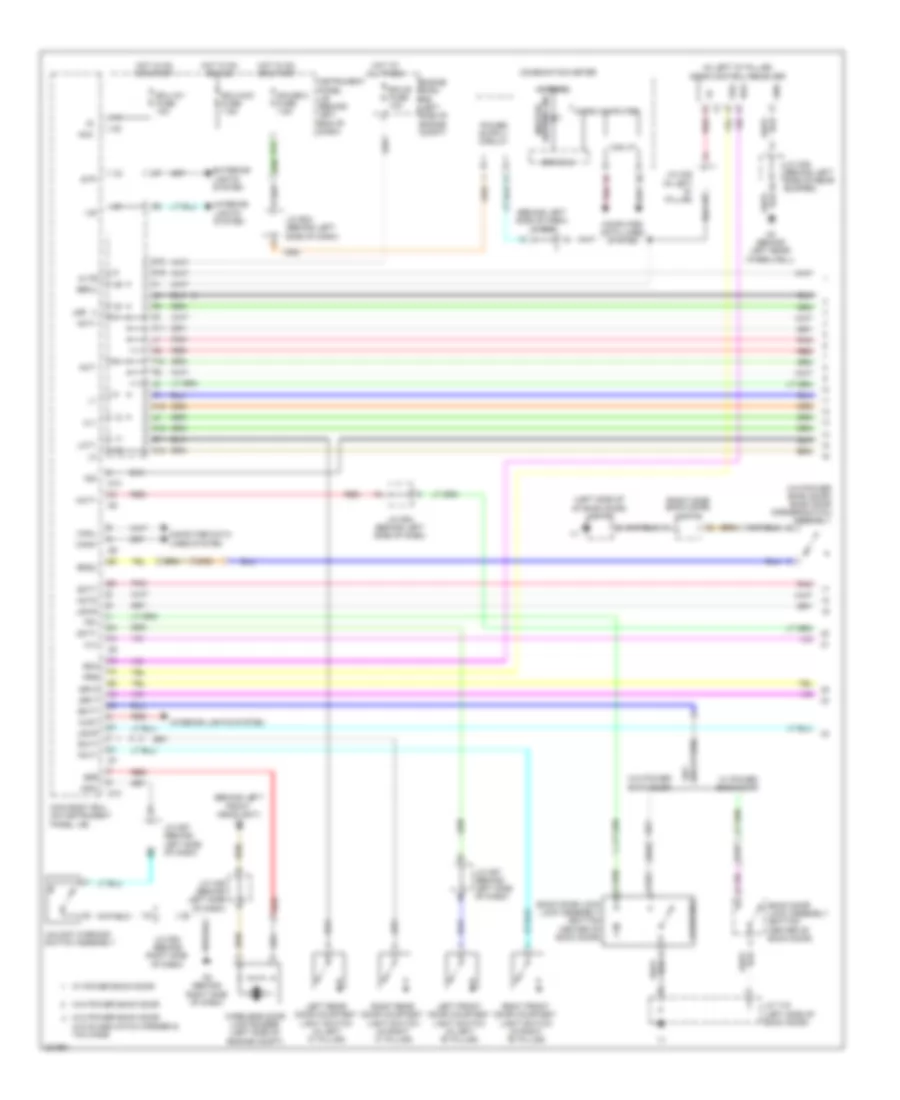 Power Door Locks Wiring Diagram Except Hybrid without Smart Key System 1 of 2 for Toyota Highlander Hybrid Limited 2010