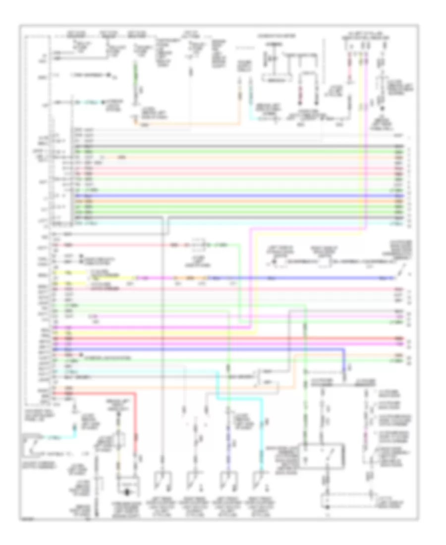 Forced Entry Wiring Diagram Except Hybrid without Smart Key System 1 of 2 for Toyota Highlander Hybrid Limited 2012