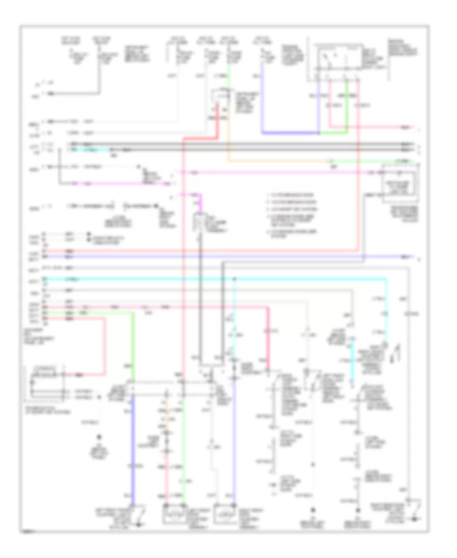 Courtesy Lamps Wiring Diagram Except Hybrid 1 of 2 for Toyota Highlander Hybrid Limited 2012