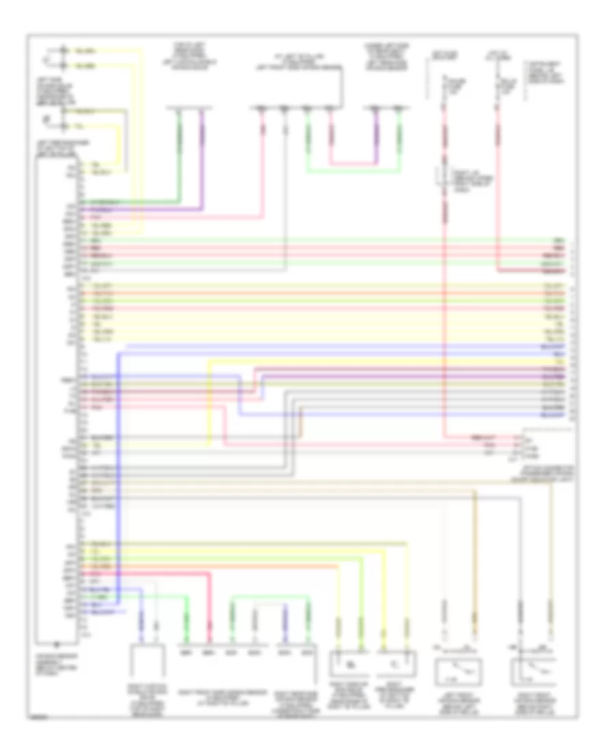 Supplemental Restraints Wiring Diagram 1 of 2 for Toyota Matrix XR 2007