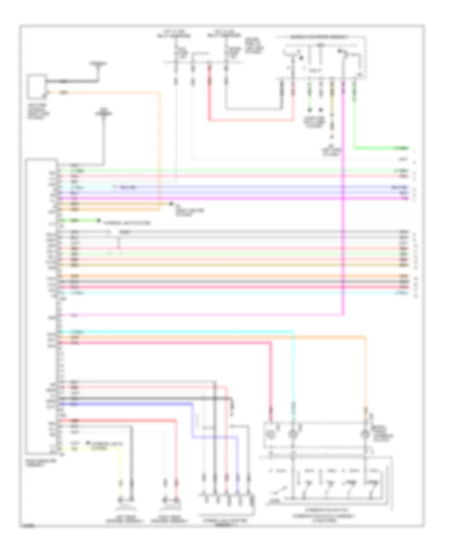 Radio Wiring Diagram without Navigation with Built in Amplifier 1 of 2 for Toyota Matrix S 2010
