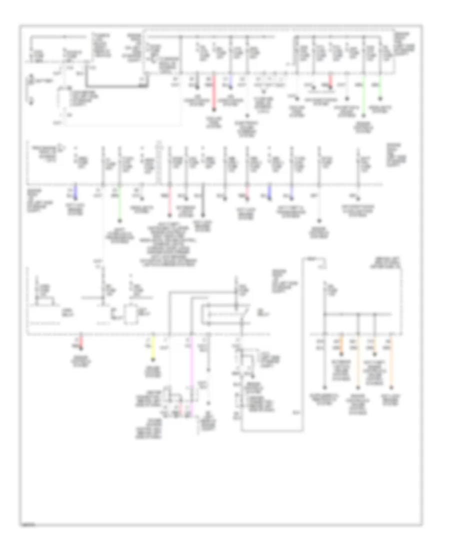 Power Distribution Wiring Diagram 1 of 2 for Toyota Prius Touring 2007