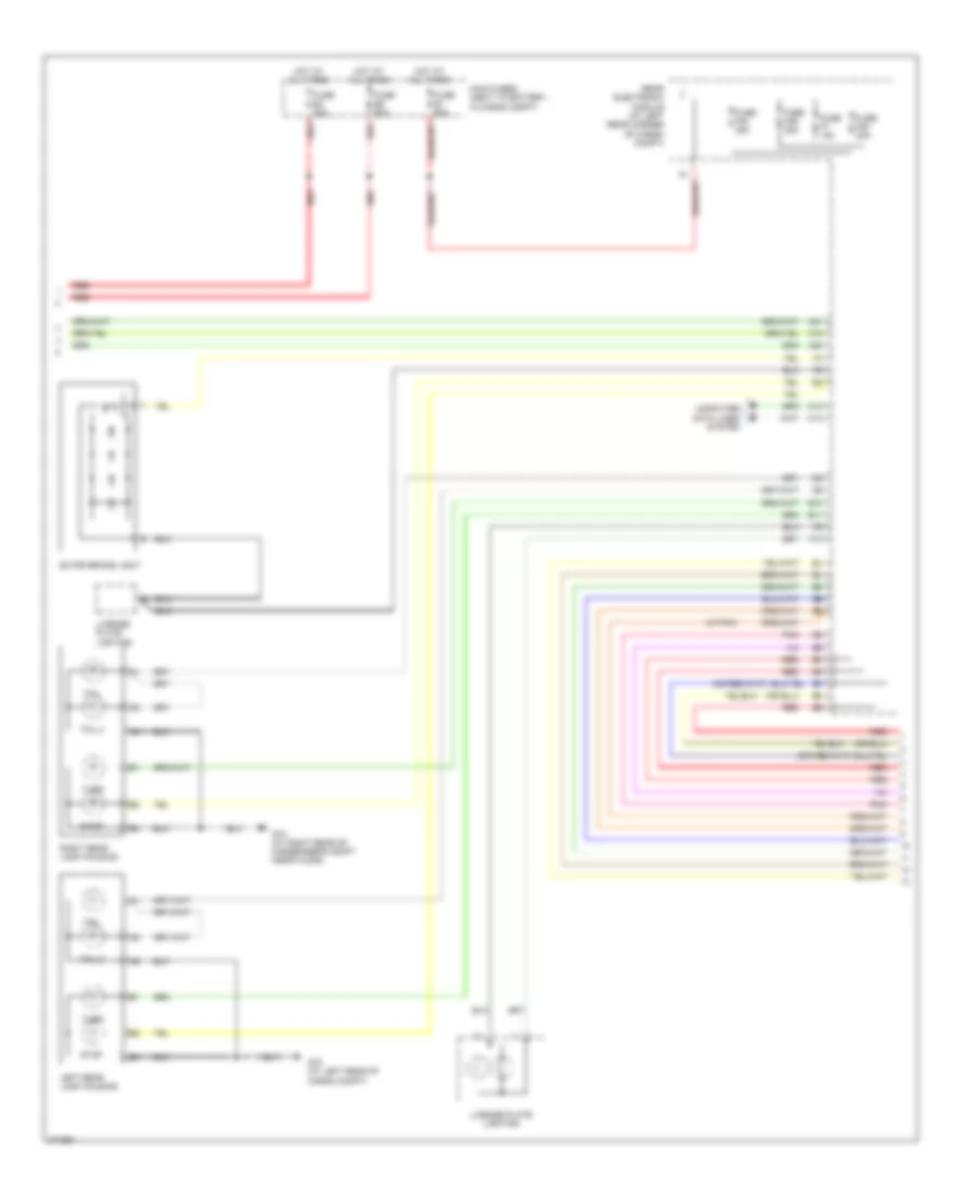 Exterior Lamps Wiring Diagram 2 of 3 for Volvo V70 R 2007