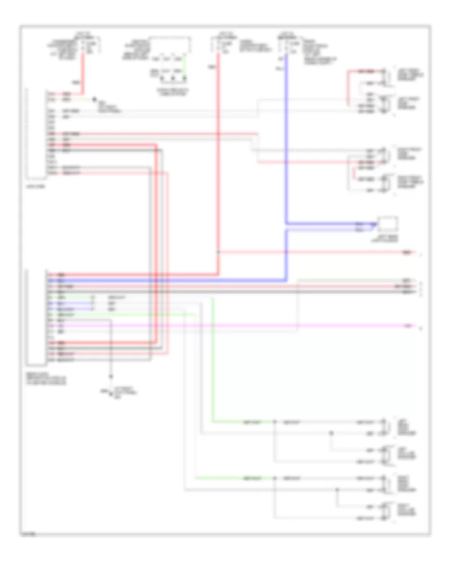 Rear Seat Entertainment Wiring Diagram 1 of 2 for Volvo V70 R 2007