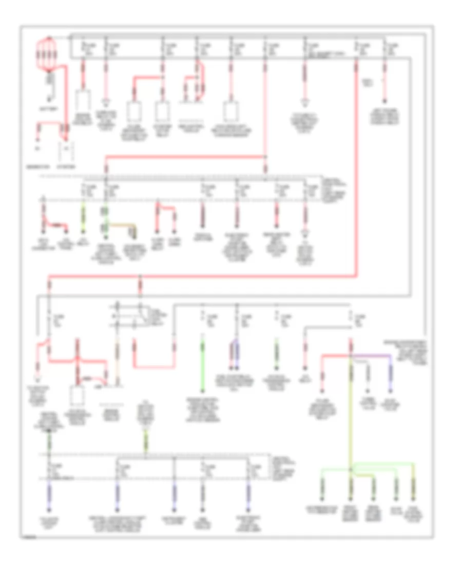 Power Distribution Wiring Diagram 1 of 3 for Volvo V70 AWD 1998