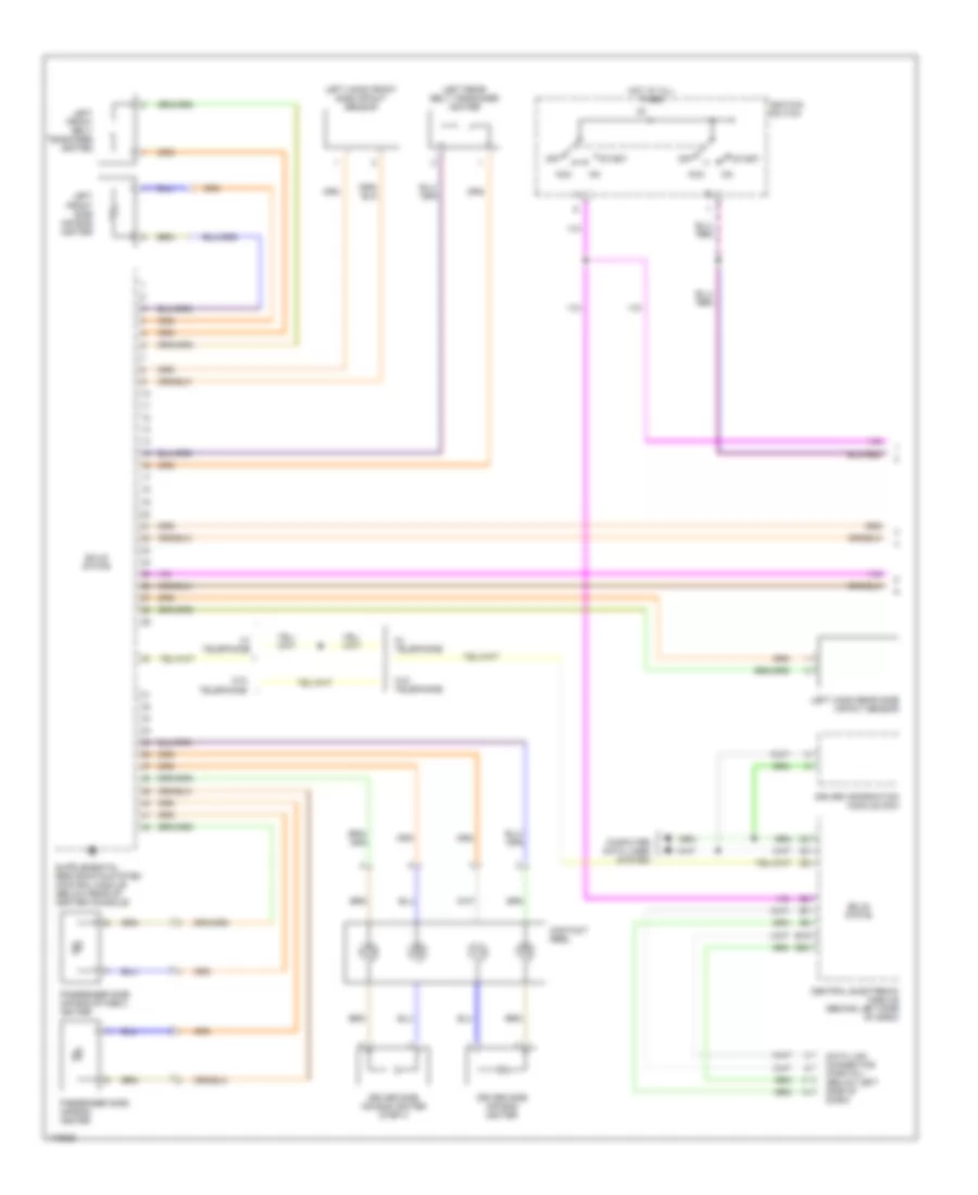 Supplemental Restraints Wiring Diagram 1 of 2 for Volvo S60 T 5 2003