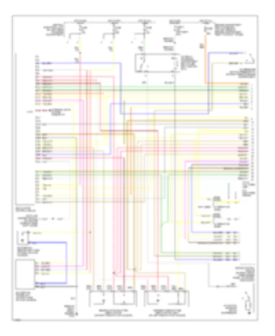 Automatic A C Wiring Diagram 1 of 2 for Volvo V70 AWD 1999